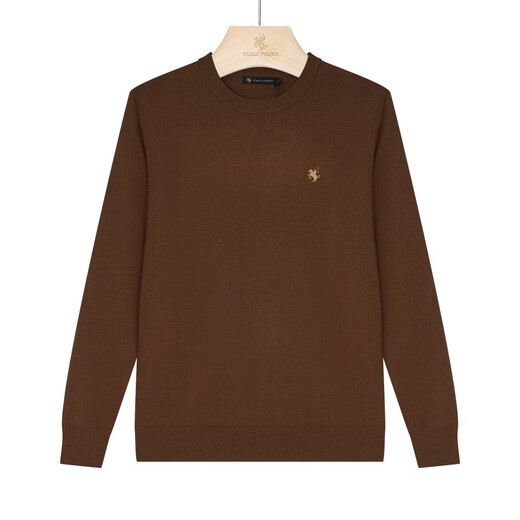 PAULO PEDRO counter same style Men's comfortable, skin-friendly, simple daily 100% wool warm sweater MLDC65301 Orange Regular MLDC65301 M (170) 90-110Jin Jin equals 0.5 kg