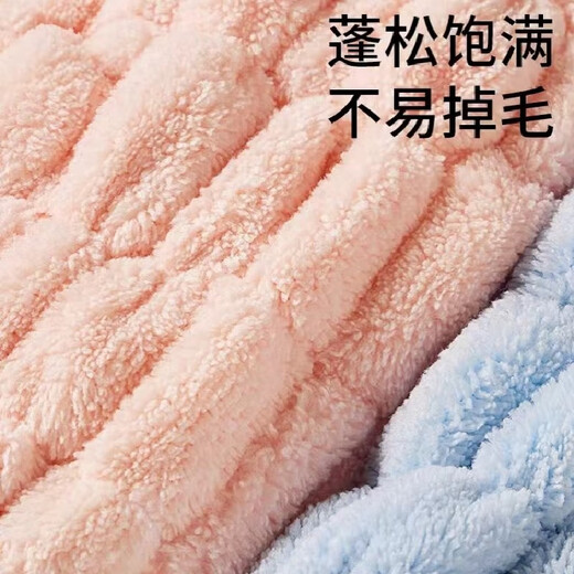 COODORA children's dry hair cap baby shower cap quick-drying super absorbent hair turban towel bag turban pink rabbit