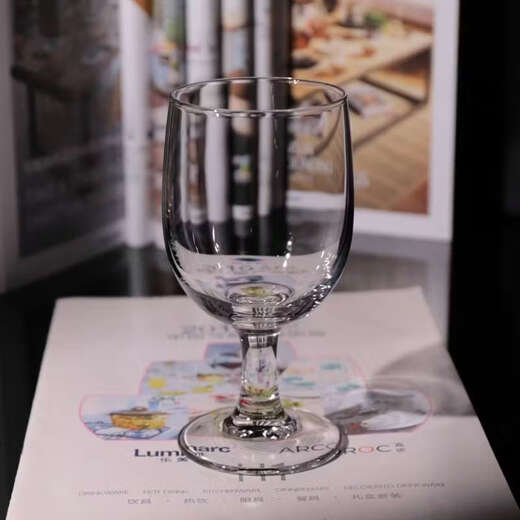 Yusenyi Bow and Arrow Goblet Beer Cup Short-legged Cup Commercial Table Drinking Cup Beverage Cup 330ml 1 piece (take 5 pieces and send 6 pieces)