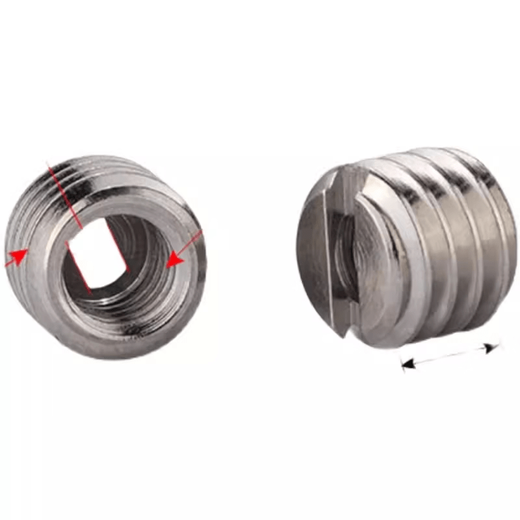 Xu ordered camera tripod quick release plate conversion screw adapter nut 14 to 38 nut plate tilt bracket without steps commonly used (aluminum alloy) (small screw) one