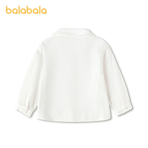BALABALA shopping mall same style BALABALA baby shirt baby tops boys 2026 new style simple refreshing fashion off-white 10302 80