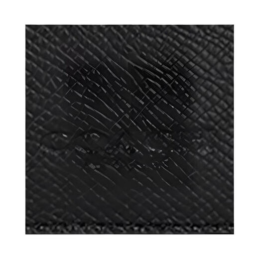 COACH 10 Flip closure embossed design leather wallet mini men's black black 1 black 2