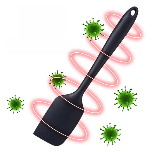 Shijin German quality scraper baking silicone soft scraper integrated shovel cream cake spatula tool dark green large