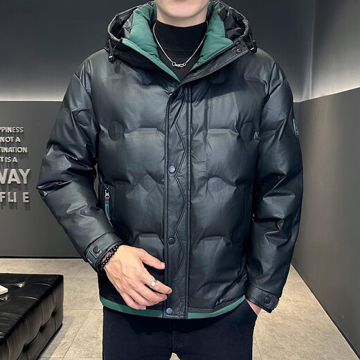 Snow Flying (SNOWFLYING) high-end brand new down jacket men's fashion hooded duck down warm thickened casual sports top jacket for men off-white