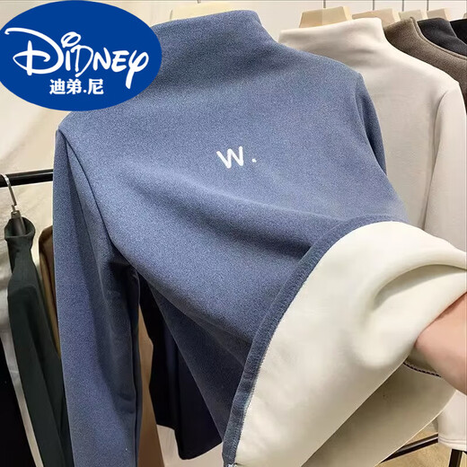 Didi.Ni HEYDIDY children's bottoming shirt half turtleneck plus velvet thickening for big children and girls autumn tops t-shirt autumn and winter baby inner autumn clothes pink 120 cm