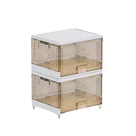 Yusenyi Swedish Yishi Home Furnishing Shoe Box Foldable Large Capacity Shoe Rack Storage Free Installation Shoe Storage Wind Pull-out Box High Quality Brown Six Layers (37.5x27.5x121.5)