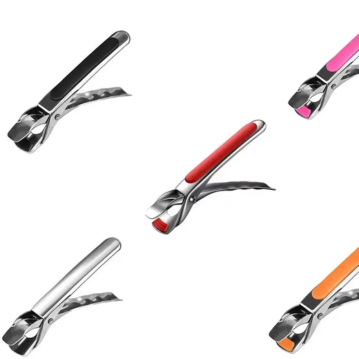 Yusenyi stainless steel anti-scalding clip, multi-functional kitchen bowl and plate clip, plate lifter anti-slip dish clip, sanded orange anti-scalding clip