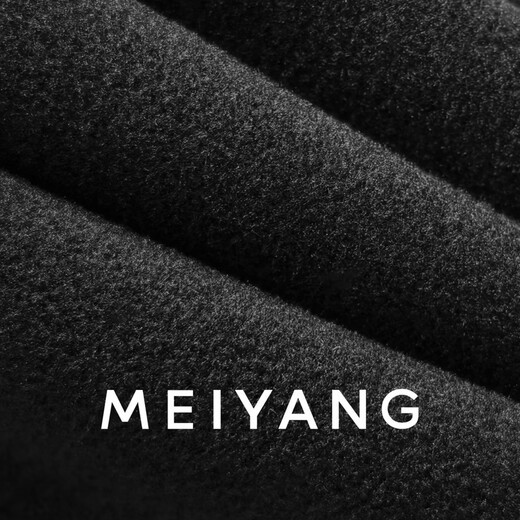 MEIYANG's Choice Casual Pants Capsule Wardrobe Double-sided Velvet Feel Straight Pants Small 60-Wednesday Black Gray (Regular Version) M