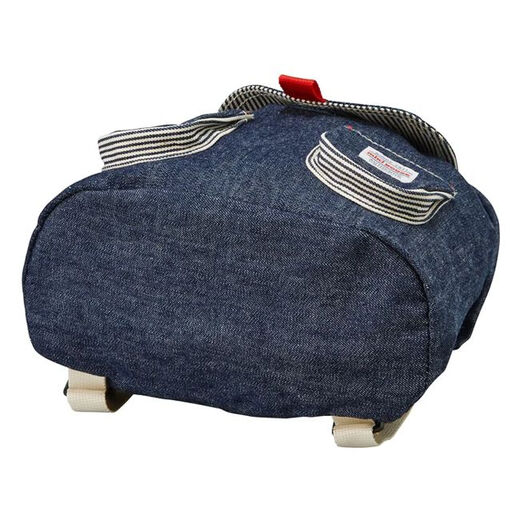 MIKIHOUSE children's accessories backpack bear embroidered baby backpack 1 and 3 years old, direct mail from Japan Indigo Blue (33) F