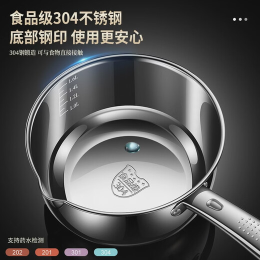 Fantasy stainless steel water spoon household kitchen ladle water ladle commercial short handle water ladle water ladle 304 steel thickened water ladle medium size