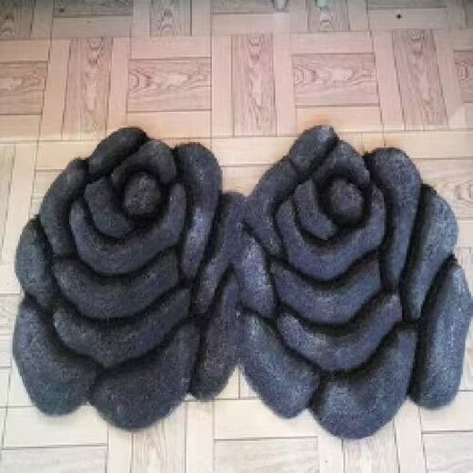 Fantasy simple modern 3D three-dimensional rose floor mat wedding room living room carpet ins style no-wash rose red 70x140 cm