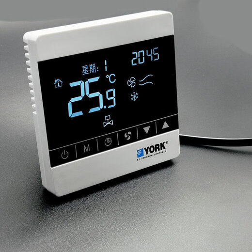 York model YORK water-cooled central air conditioner LCD thermostat ventilator coil control panel three-speed switch York air conditioner and floor heating two-in-one + linkage + wifi