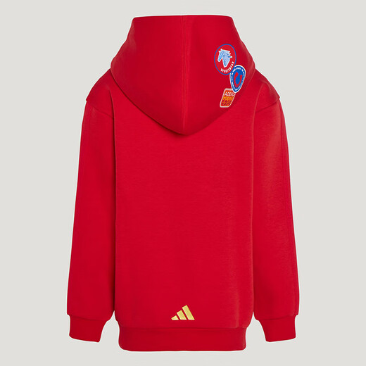 Adidas Children's Clothing 26 Spring and New Year Children's Hooded Red Sweatshirt Men's and Women's Sports Knitted Pullover KG5929