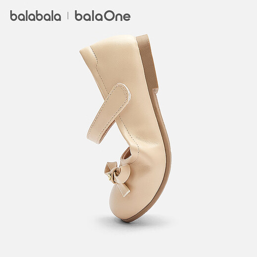 Balabala balaOne Balabala children's princess shoes for girls 2025 new spring and autumn sweet princess soft-soled shoes off-white 10301 23 (foot length 13.8-14.2/inner length 15.2)