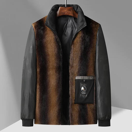 LILANZ removable down jacket men's 2025 winter new plus down 90 duck down middle-aged and elderly winter jacket mid-length navy blue L recommended 90-110 Jin Jin equals 0.5 kg