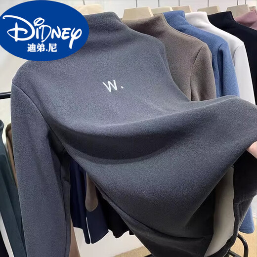 Didi.Ni HEYDIDY children's bottoming shirt half turtleneck plus velvet thickening for big children and girls autumn tops t-shirt autumn and winter baby inner autumn clothes pink 120 cm