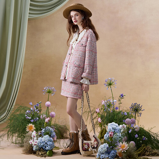 Wancaoyi (wancaoyi) 2026 spring new set H26131511 pink XS