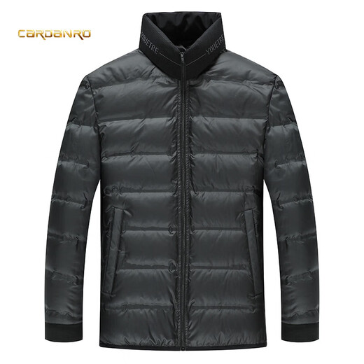 CARDANRO Luxury high-end brand high-end goose down jacket men's winter style middle-aged down jacket thickened and warm three-in-one removable inner navy goose down M 170 (120 Jin Jin is equal to 0.5 kg for inner wear)