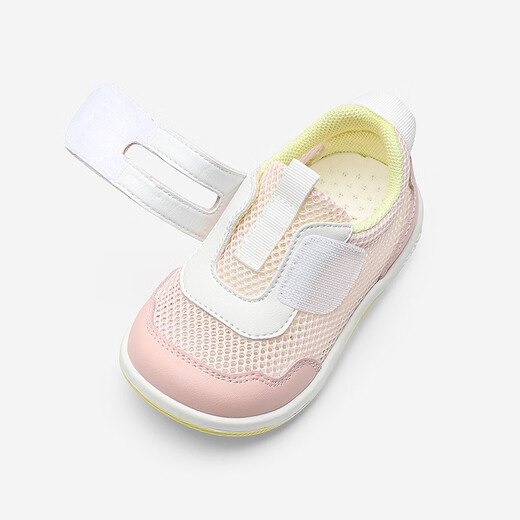 Yingshi shopping mall same style toddler shoes soft sole antibacterial shoes for boys and girls spring and summer breathable mesh shoes light peach color 20.5 inner length 13.0/foot length 11.5-12.5