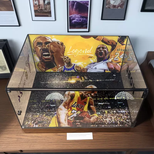 Yusenyi Companion Kobe Bryant Shoe Box Transparent AJ Sneaker Storage Display Box Yak Absorbent Storage Box Figure Magnetic Gift Box Transparent Retirement 358x262x180mm