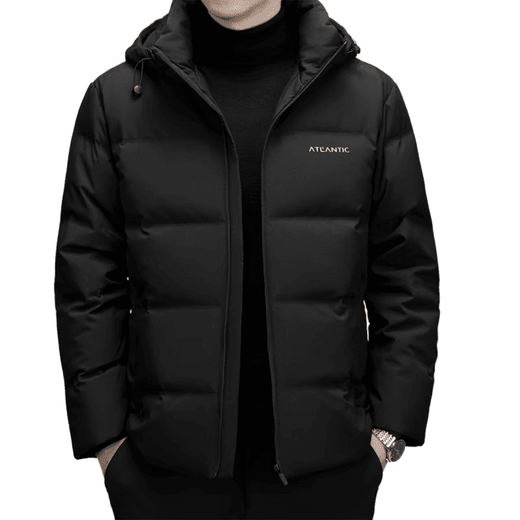 利郎（LILANZ）加厚羽绒服男士2025冬季新款短款连帽时尚休闲保暖防风外套潮 雾霾蓝 3XL 190