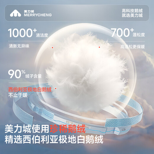 Meili City Xi Mengyao's same style down jacket lambswool hooded windbreaker medium length wide warm goose down jacket goose yellow S