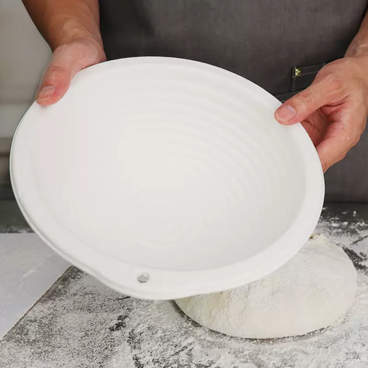 Yusenyi bread bread fermentation basket round oval European bread fermentation home fermentation baking country basket mold 1 round fermentation basket - 10 non-woven cloth covers