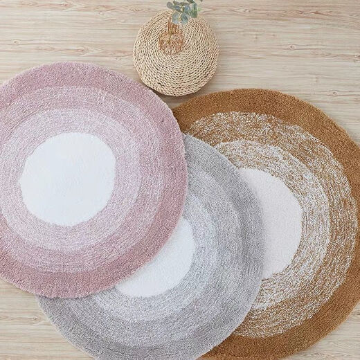 Fantasy round thickened carpet bedroom bedside blanket ins style girly simple living room large area stain-resistant household floor mat. Please contact customer service for customized sizes (non-refundable and non-exchangeable) pink