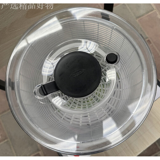 KOXO vegetable dehydrator household fruit salad spin dryer vegetable basin drain basket kitchen water filter manual artifact glass 5 points 9L