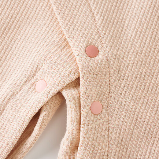 童泰四季1-18月婴儿衣服侧开连体衣TS21J222
 粉色 80cm