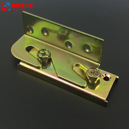 Xu ordered thickened bed hinges, bed latches, bed buckles, furniture invisible bed accessories, connectors, screw bed buckles, 4-inch thickened model/hanging screw bed hinges, a set of 4