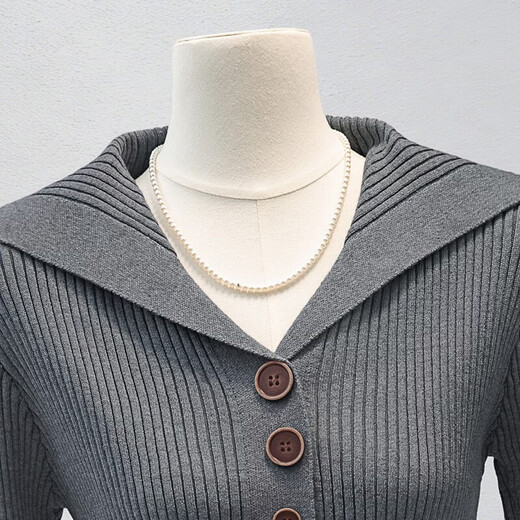 Sibaishe Solid Color Long Sleeve Knitted Cardigan Women's 2026 Spring New Fashion Long Sleeve Slim Fit Top