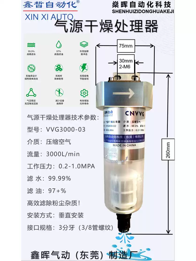 Shenhui compressed gas drying processor VVG3000 VVG3000-03/PRO quarter tooth