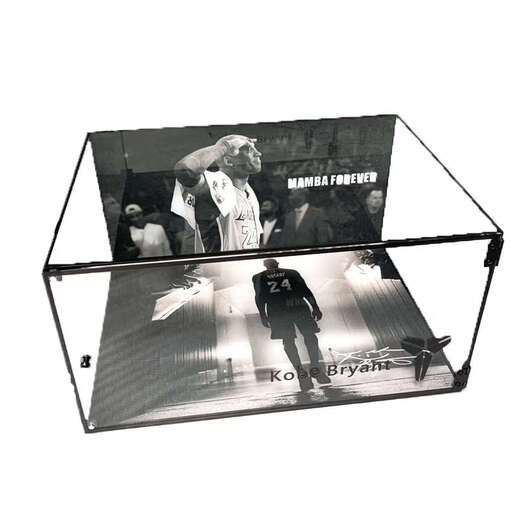 Yusen Recalls Kobe Bryant Memorial Shoe Box Transparent Sneaker Dustproof Display Box Customizable Sports Shoe Box Transparent Retirement 358x262x180mm