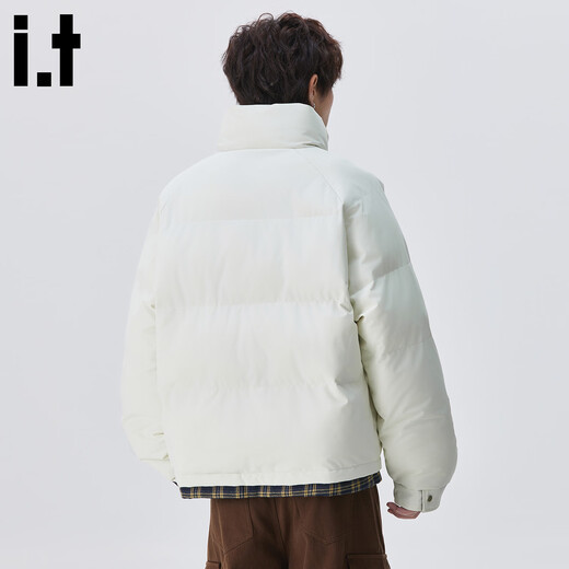 CHOCOOLATE it American trendy brand fake two-piece design loose cotton jacket for men in winter cold-proof, warm, comfortable, casual and versatile jacket off-white 2XL recommended 165-190Jin Jin equals 0.5 kg