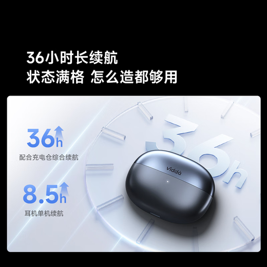 ViddaV11 ear clip Bluetooth headset, back-to-school gift, open wireless headset, comfortable to wear for a long time, lossless sound quality, smart call noise reduction, long battery life