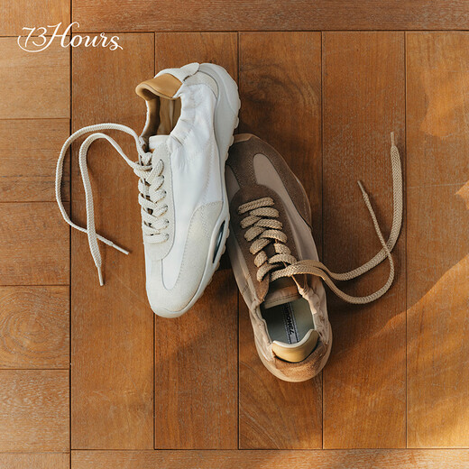 73Hours Women's Shoes Free Formula 2026 Spring New Ballet Style Moral Training Shoes Forrest Gump Shoes Sports Casual Shoes Brown 35