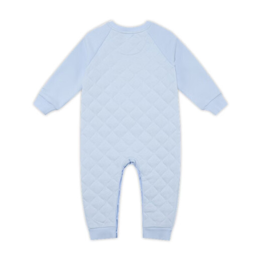 Nike baby plus velvet jumpsuit for boys and girls, lightweight knitted round neck hooded cotton clothing NIKE IO2811 477 purple blue 90cm 24