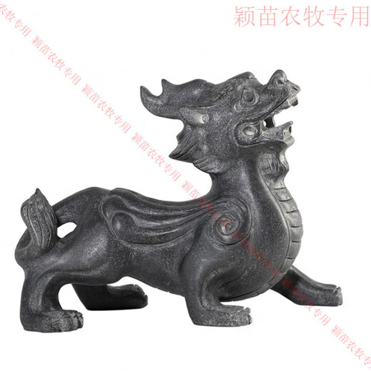 Factory direct sales stone carving Pixiu stone Pixiu bluestone Pixiu home decoration ornaments a pair of courtyard shop entrances length 20 width 11 height 15 one without base