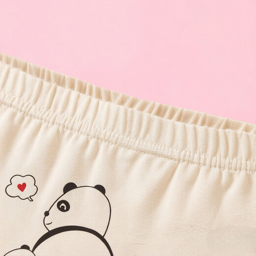 Jeanswest Jeanswest children's stretch printed boxer briefs winter new children's underwear PA9 two pack off-white + light apricot 6T14 110 cm