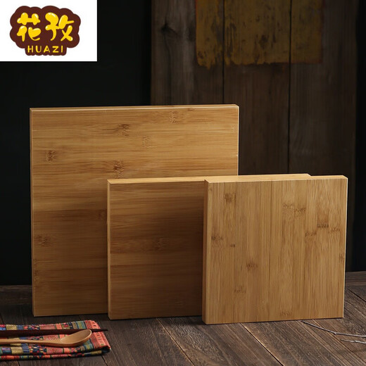 He Jiagong Jiugongge Tableware Bamboo Jiugongge Tableware with Cover Bamboo Box Restaurant B&B Dining Package Optional 3 Plates