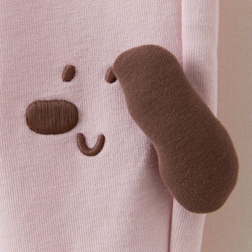 Papa glutinous rice cotton climbing spring new baby pants men and women Korean style puppy leggings bloomers dark gray 100