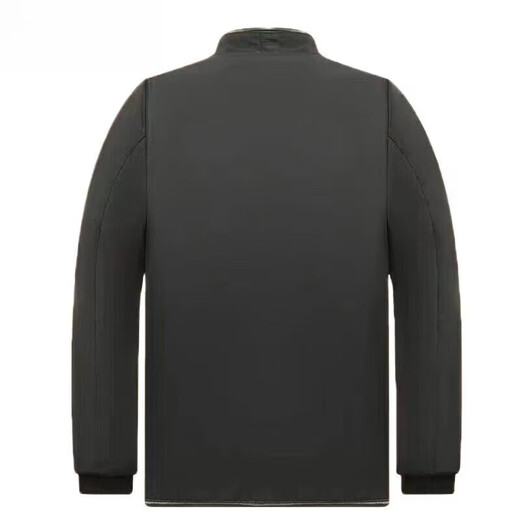 Hengyuanxiang fur integrated sheepskin jacket for middle-aged and elderly people in winter windproof and warm genuine leather liner top men's thickened wool cotton jacket black pearl white liner 4XL (165Jin Jin equals 0.5kg -185Jin Jin equals 0.5kg)