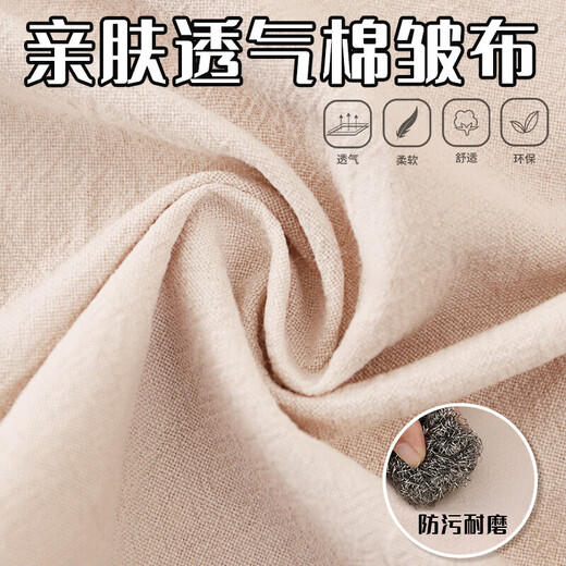 Tuojin cotton and linen cooking apron anti-fouling and stain-resistant apron kitchen home breathable female couple meal cross belt cotton wrinkled cloth LU boy dark gray