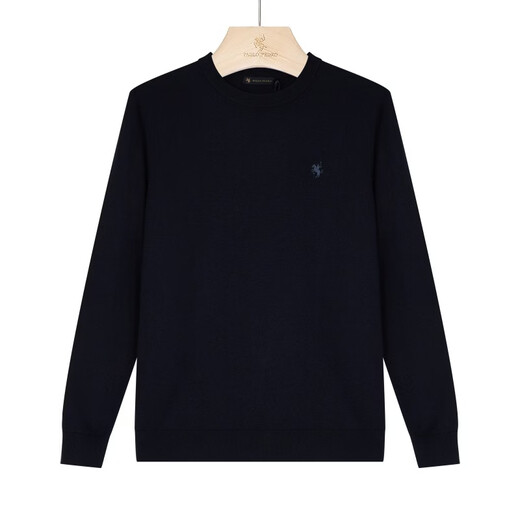 PAULO PEDRO counter same style Men's comfortable, skin-friendly, simple daily 100% wool warm sweater MLDC65301 Orange Regular MLDC65301 M (170) 90-110Jin Jin equals 0.5 kg