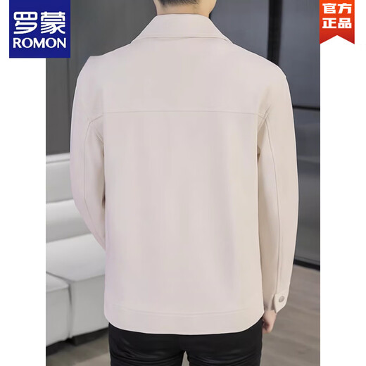 ROMON's new autumn and winter velvet jacket for young men with lapel Korean style slim-fitting high-end short windbreaker jacket black M 90-105Jin Jin is equal to 0.5 kg