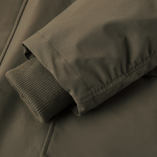 CHINISM可拆卸皮毛领羽绒服男冬季加厚中长款夹克春节礼物 墨绿色 M