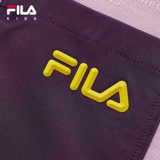 FILA Children's Clothing Long T Category 2025 Autumn New Men's and Women's Long Sleeve T-shirts for Medium and Large Children Blushed Purple-VT 130