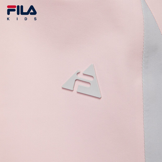 FILA children's jacket 2026 spring new style girls' outdoor loose hooded top for middle and large children red pink-PK 140