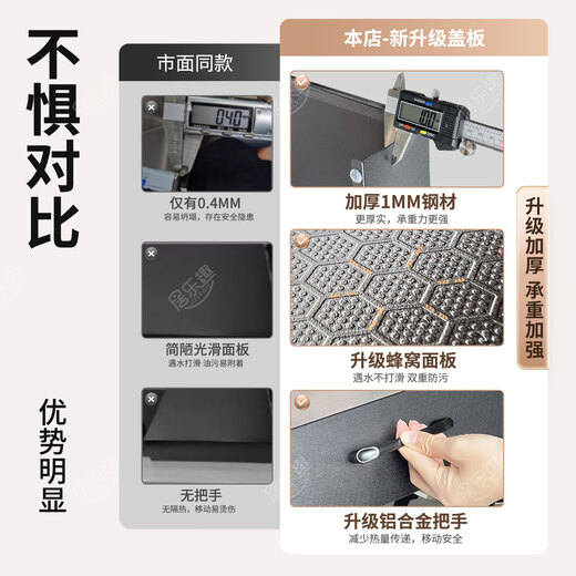 Home Fun Kitchen Storage Rack Honeycomb Gas Stove Cover Gas Stove Bench Rack Induction Stove Bracket Multifunctional Stove Cover Rack Gas Stove Cover Cover 35*48*7 (With Handle) Anti-Slip Honeycomb Panel